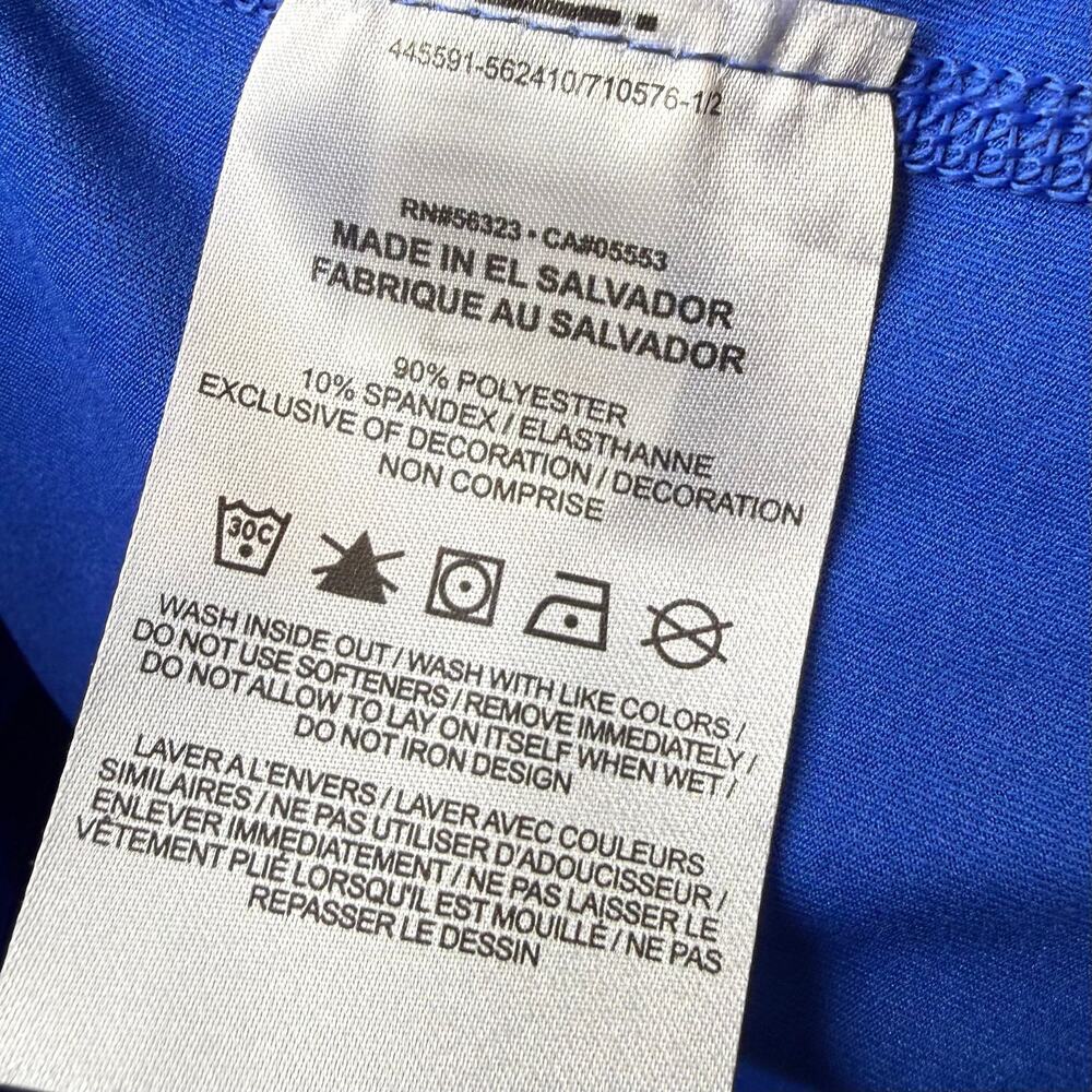 NWT Nike Pro Dri-FIT Slim Fit Long Sleeve Training Top Blue XL - Picture 6 of 6